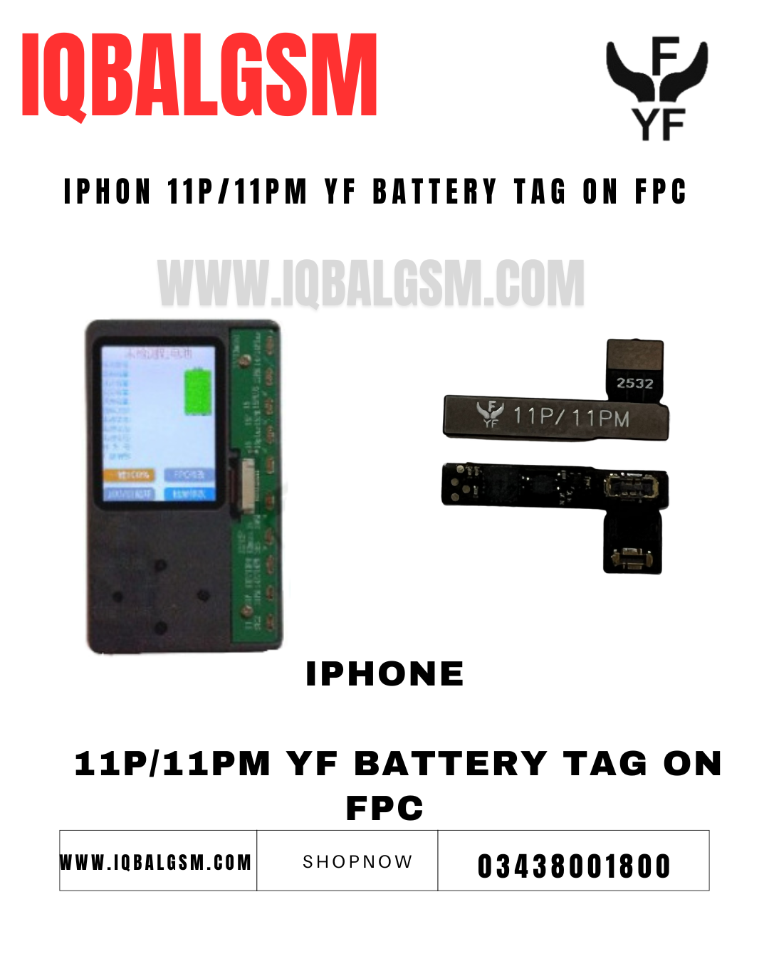 IphonE    11p/11pm yf battery tag on fpc 