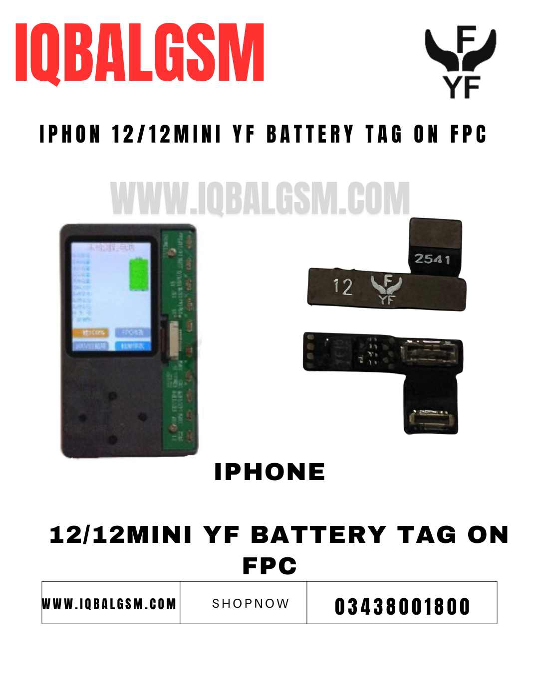 IphonE    12/12mini  yf battery tag on fpc 
