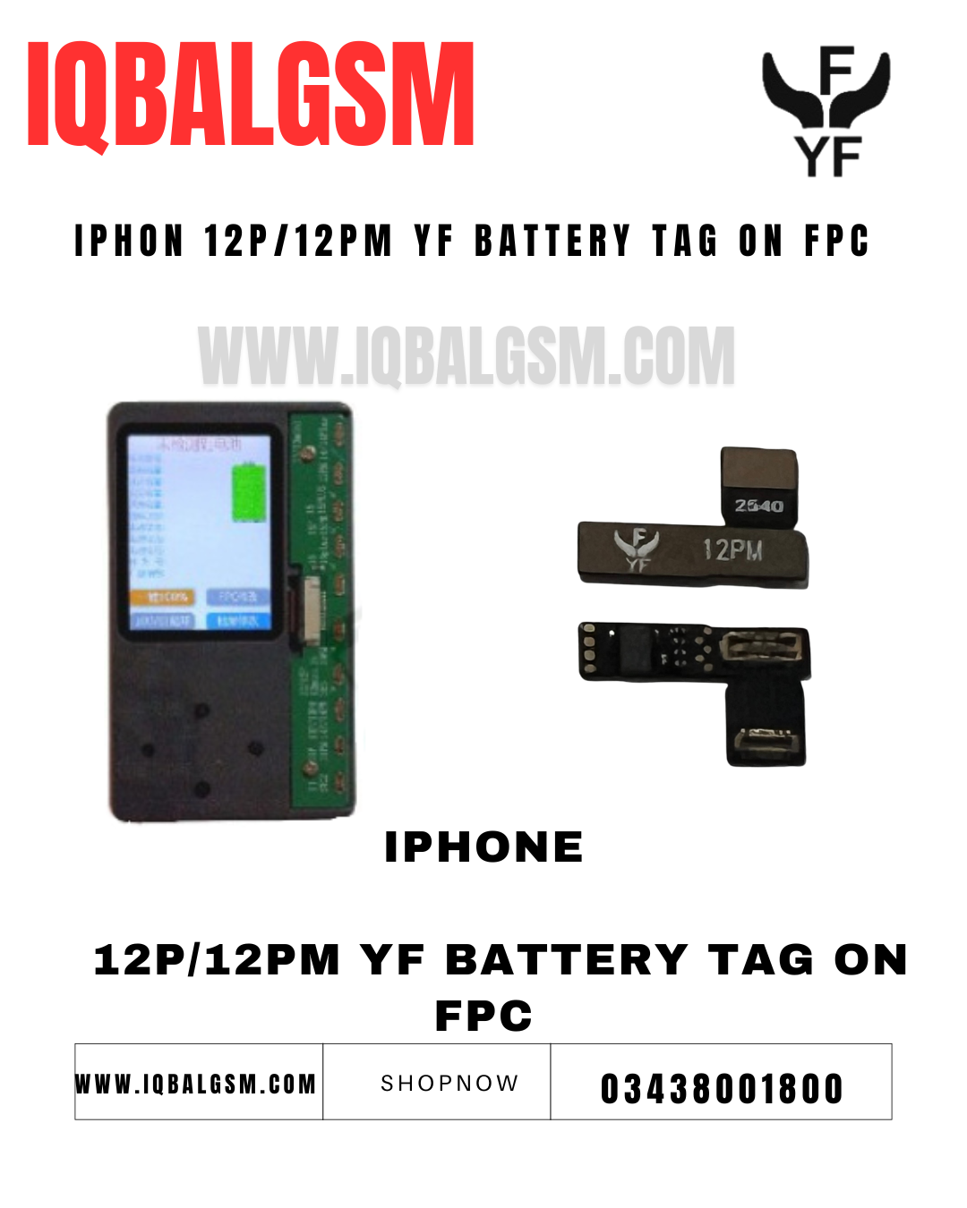 IphonE    12p/12pm yf battery tag on fpc 