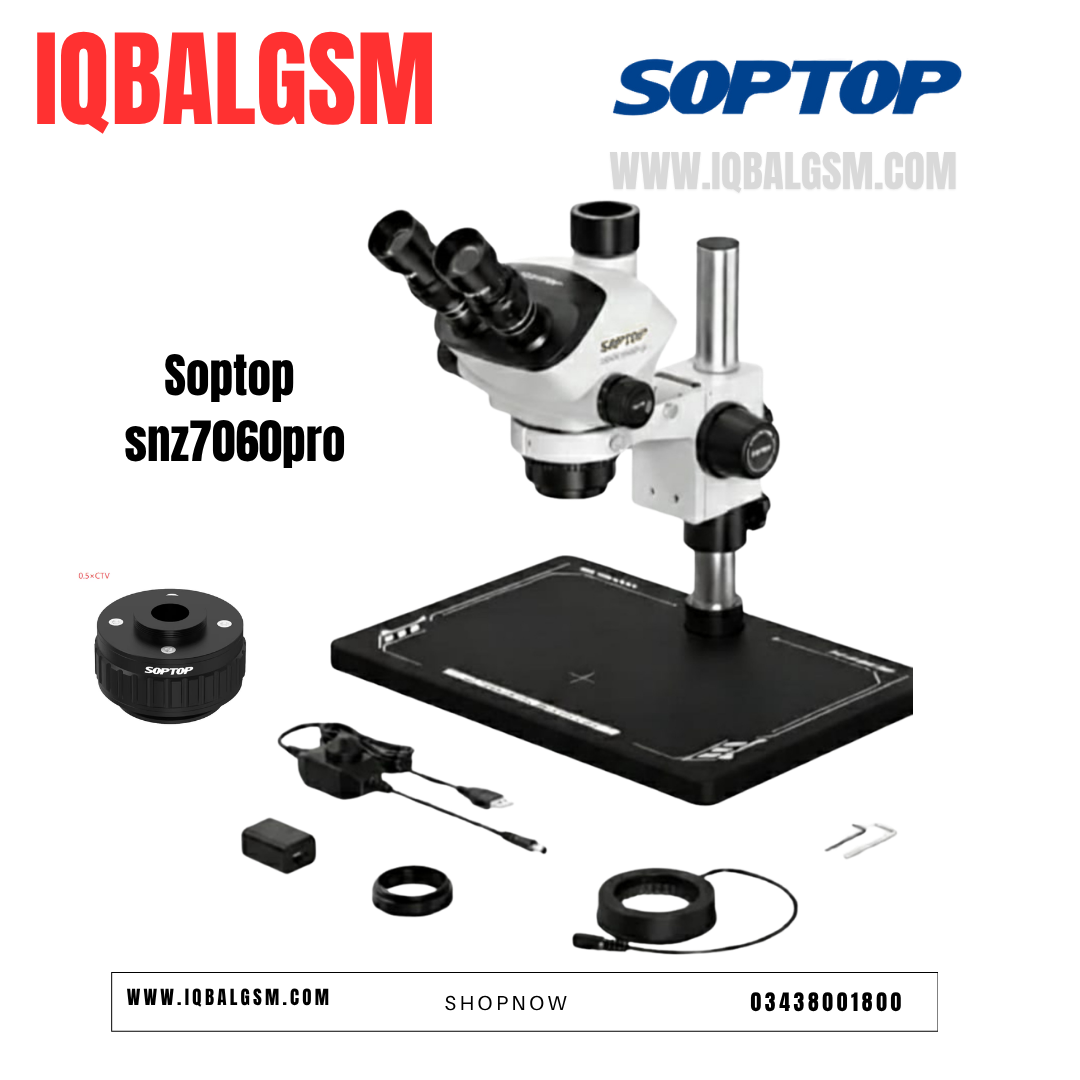 SZM-7060PRO SOPTOP 7-60X ZOOM TRINOCULAR STEREO MICROSCOPE