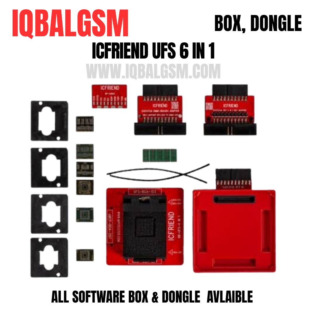 6 in 1 UFS (Simplfied) BGA153 BGA254 BGA297 ICFriend Socket for Easy Jtag Plus Box