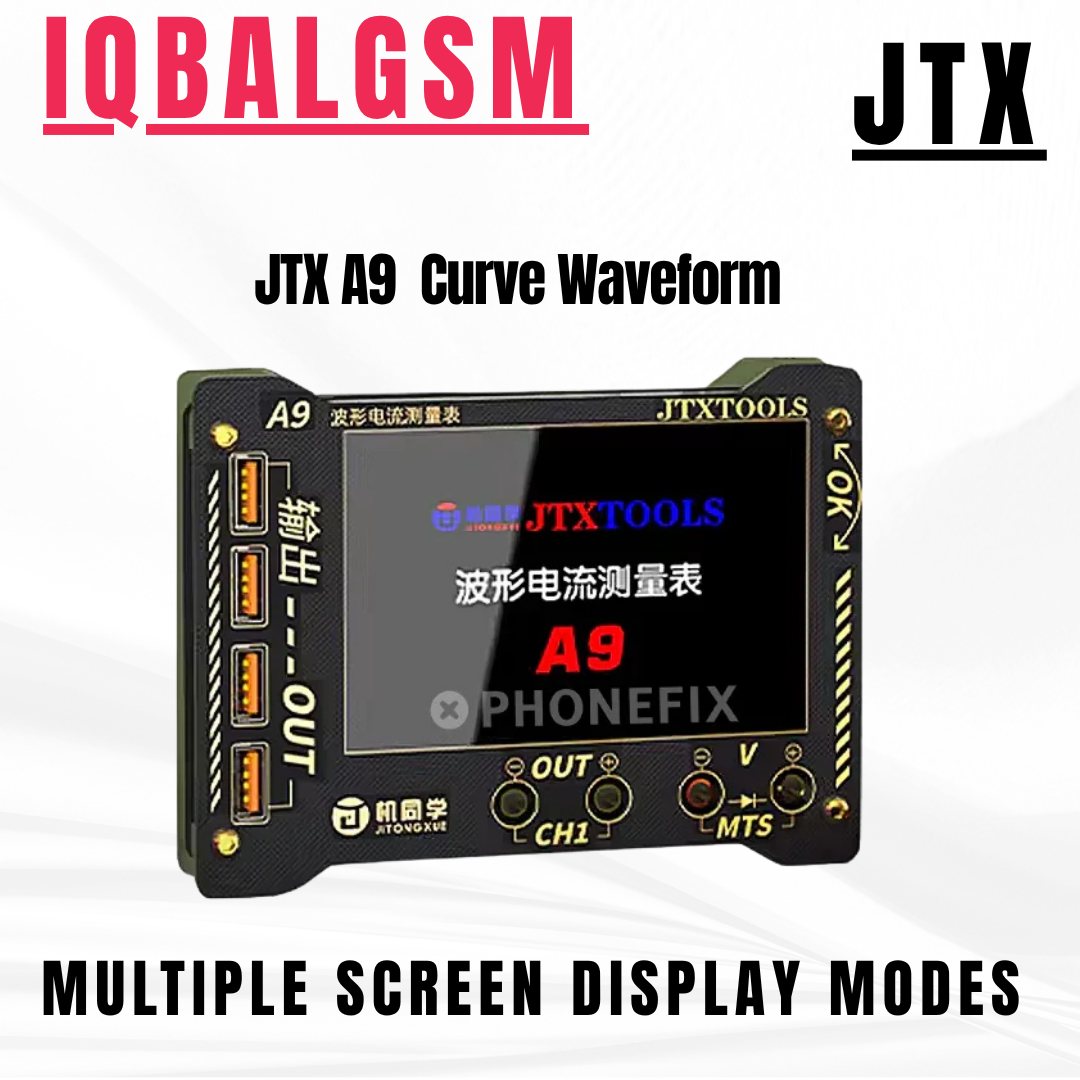 JTX A9 Curve Waveform Measuring Meter Phone Current Voltage Tester