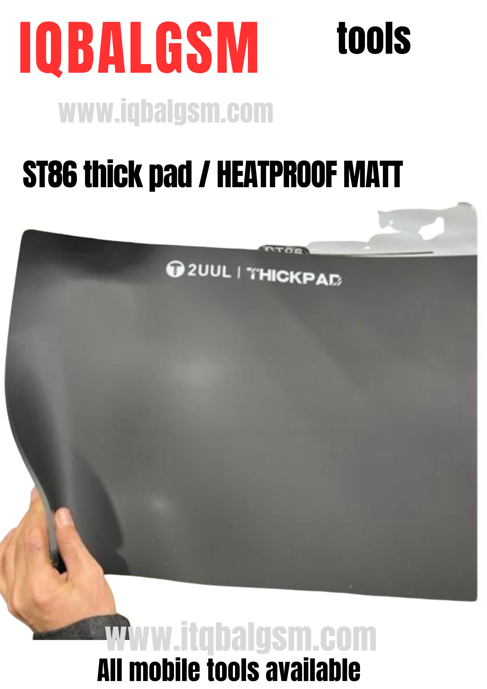 2UUL ST86 ThickPad Extra Thick Heat Resistant Repair Pad 500mm*350mm*5mm