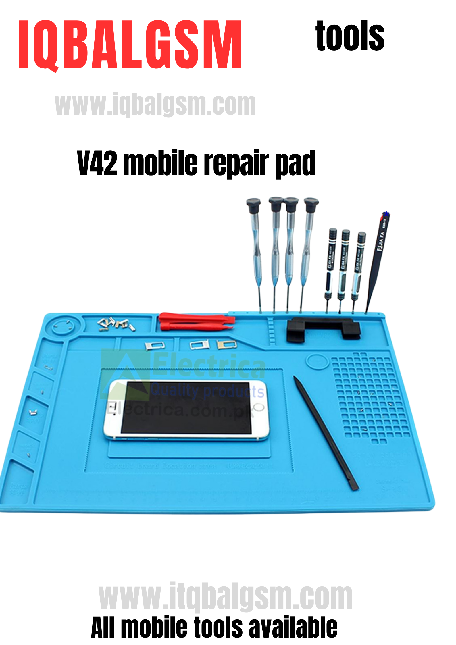V42 Mobile repairing solder pad insulation silicone anti Static mat for mobile repairing