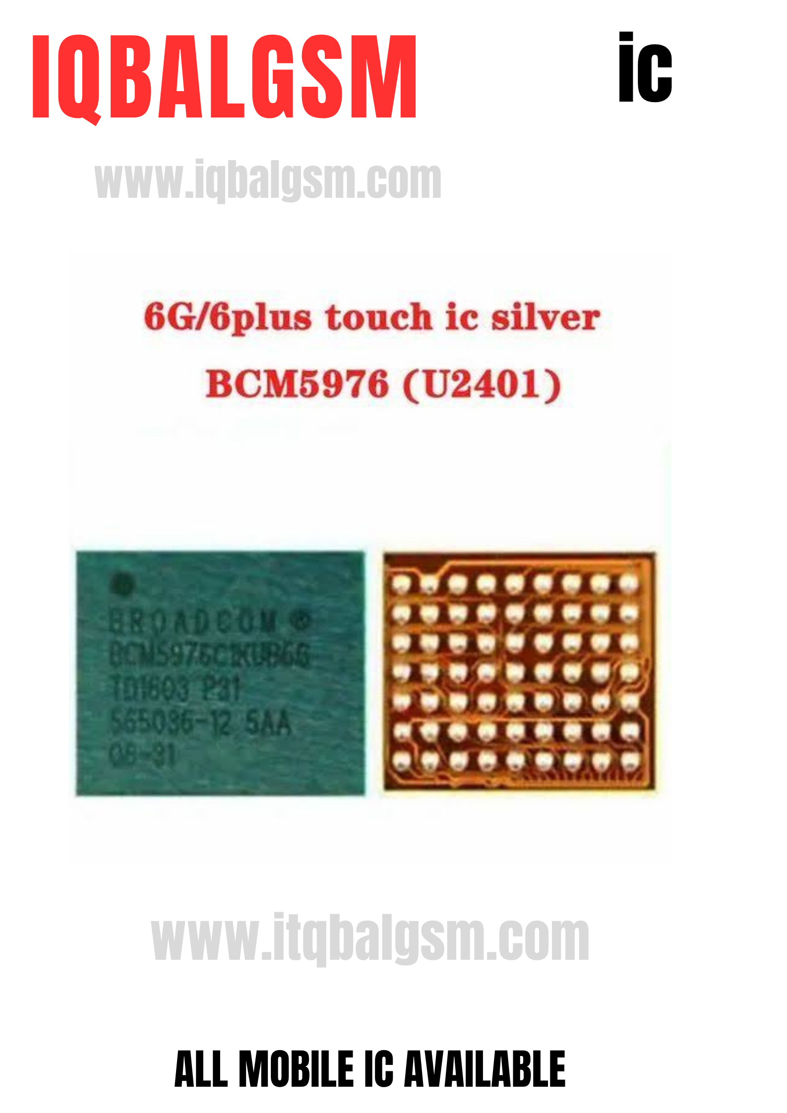 BCM5976 Touch Screen Digitizer Visit > Control for iPhone 6,6, U2401 for...