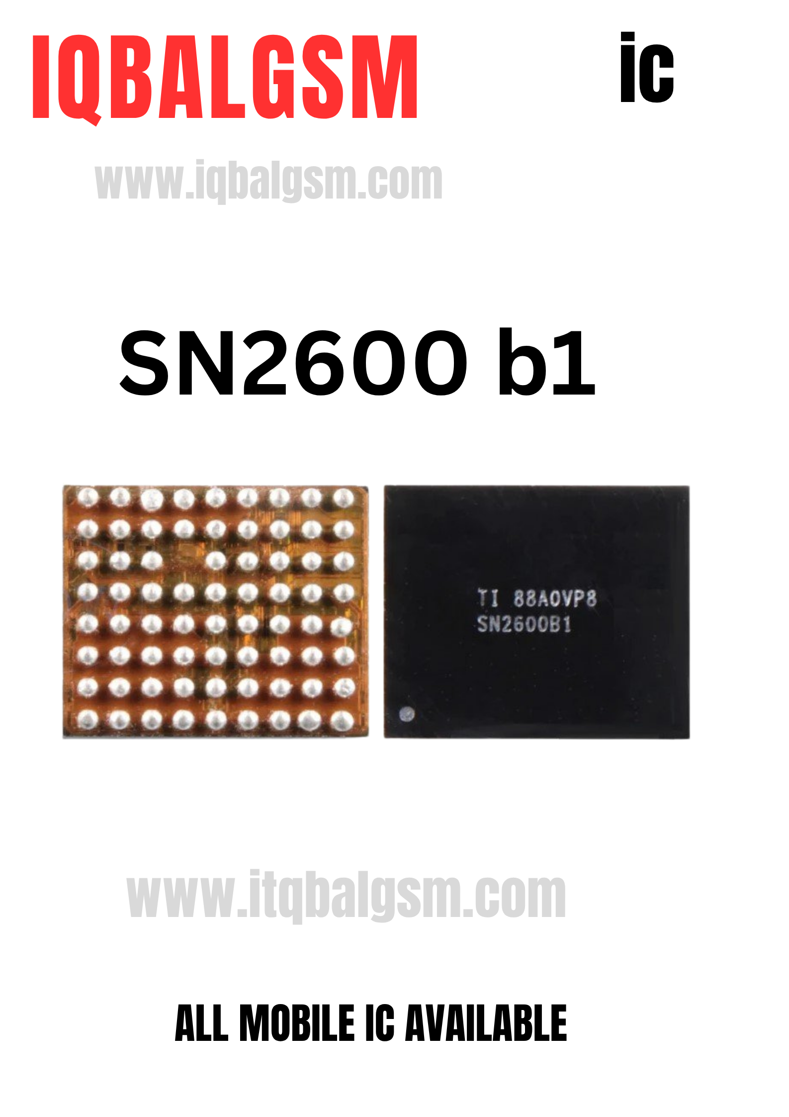 Phone XS/XSMax (SN2600BI/SN2600B2) Charging IC