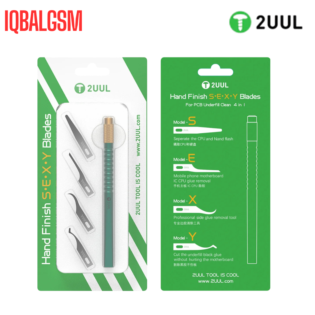 2UUL DA11 Hand Finish SEXY Blades Set for PCB Underfill Clean