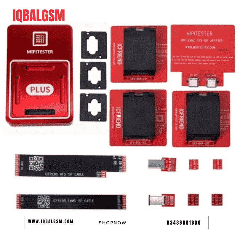 MiPi Plus Box + UFS153 + UFS254 + UFS297 + ISP Adapter + ISP Cable (Enchanced Version)