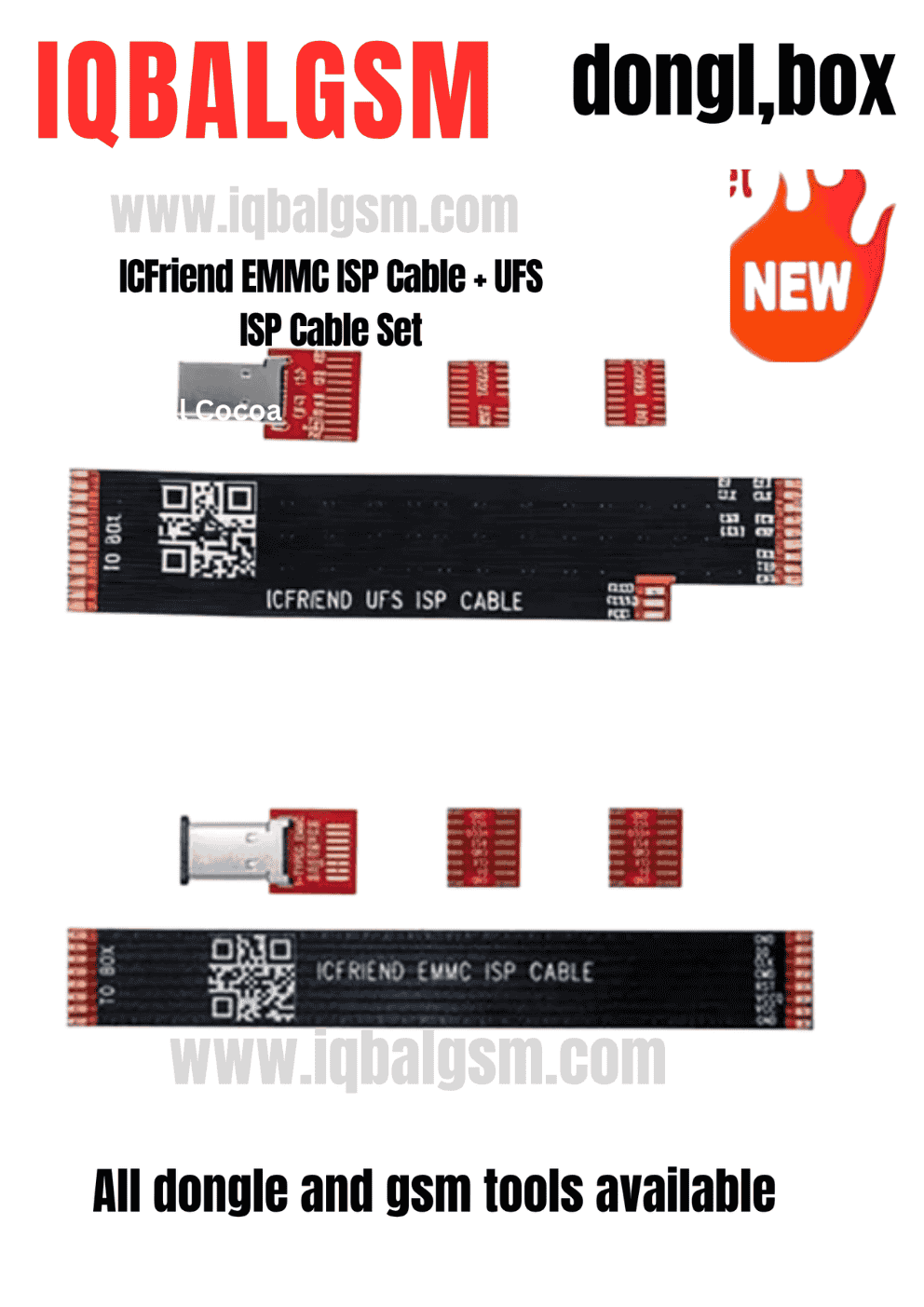ICFriend EMMC ISP Cable + UFS ISP Cable Set