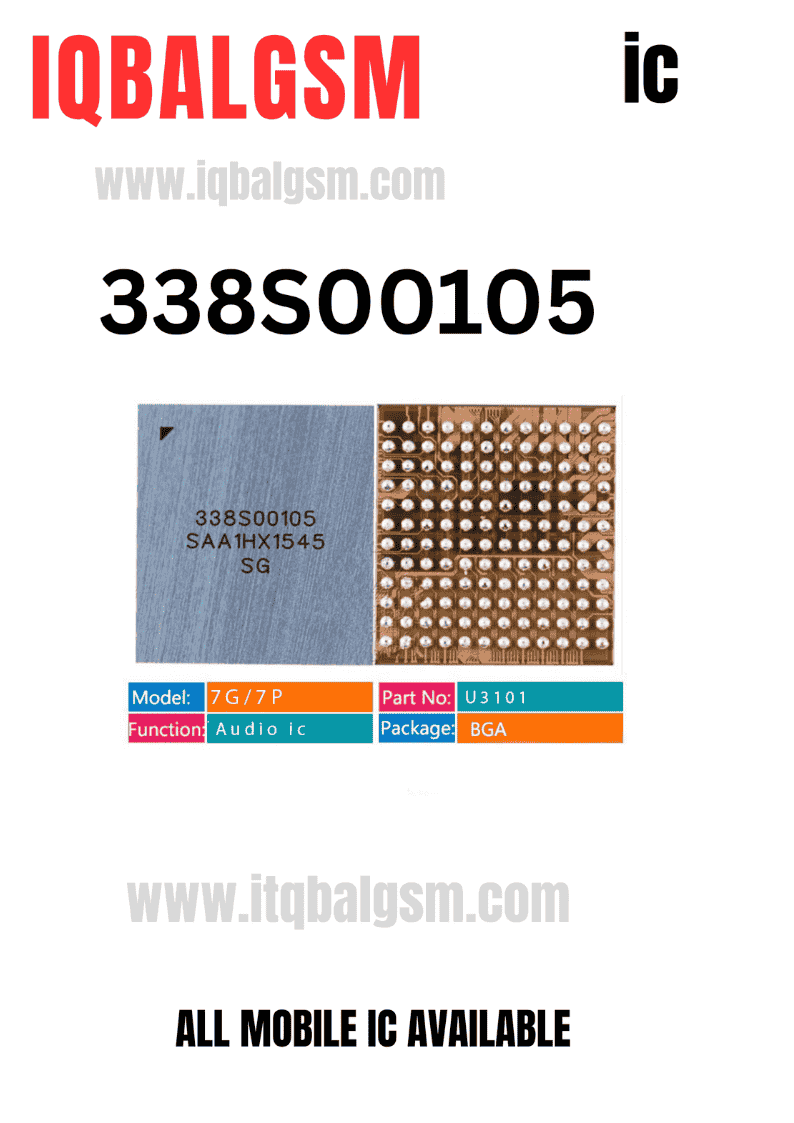 U3101 338S00105 Big Ring Audio IC Chip for iPhone 6s 6s-Plus 7 7plus
