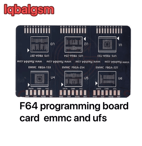 Flash 64  F64  BGA ISP Board card emmc  and ufs 