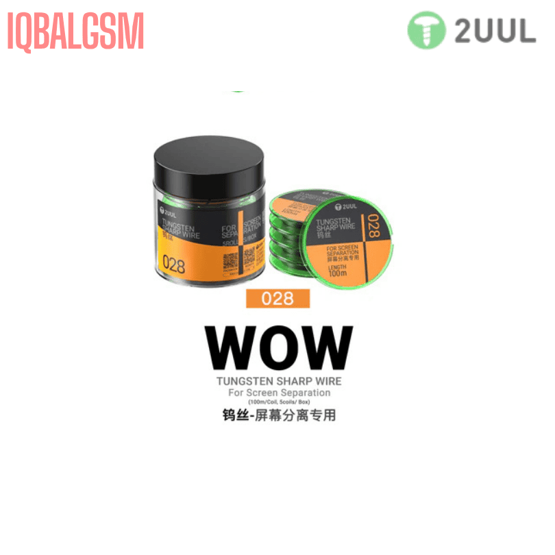 2UUL WS-028 Tungsten Sharp Wire for Screen Separation 0.028*100M