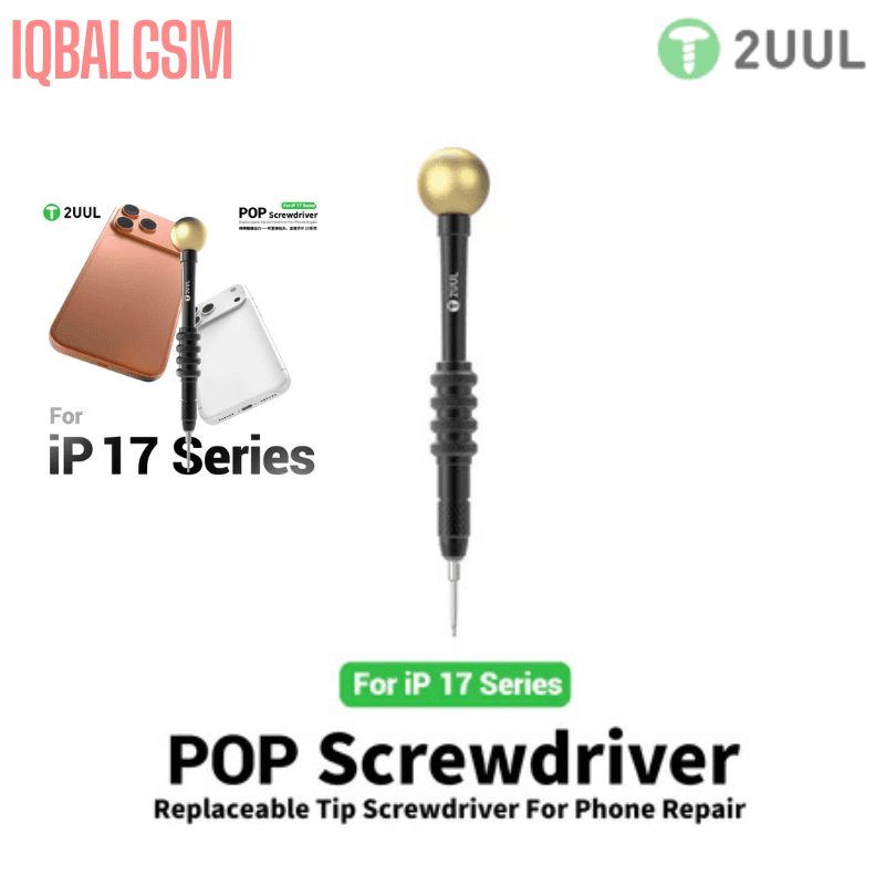 2UUL SD87 POP Screwdriver Replaceable Tip Screwdriver for Phone 17 Series