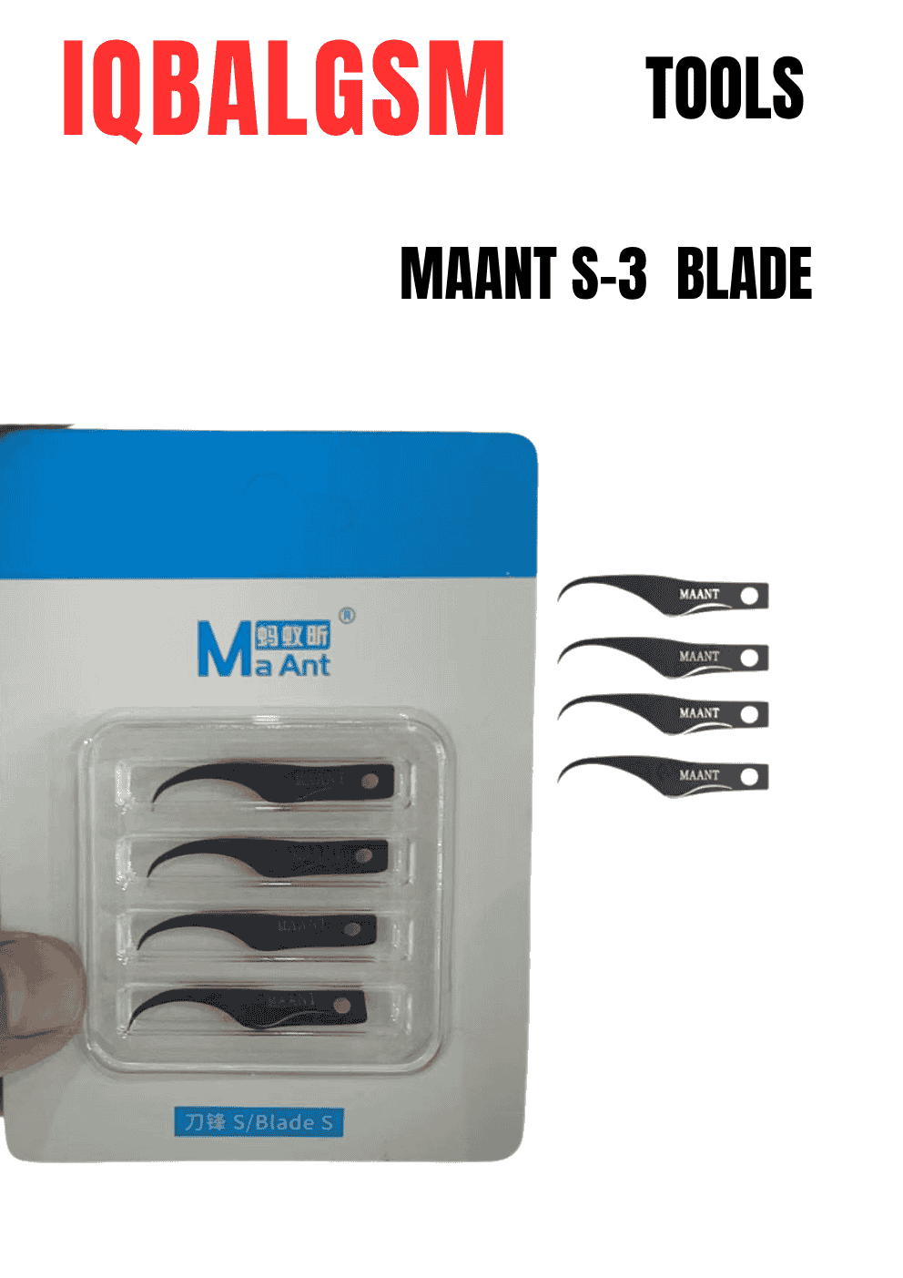 MaAnt Blade S 4-in-1 Multifunctional Glue Removal Blade Kit for Motherboard CPU IC Chips
