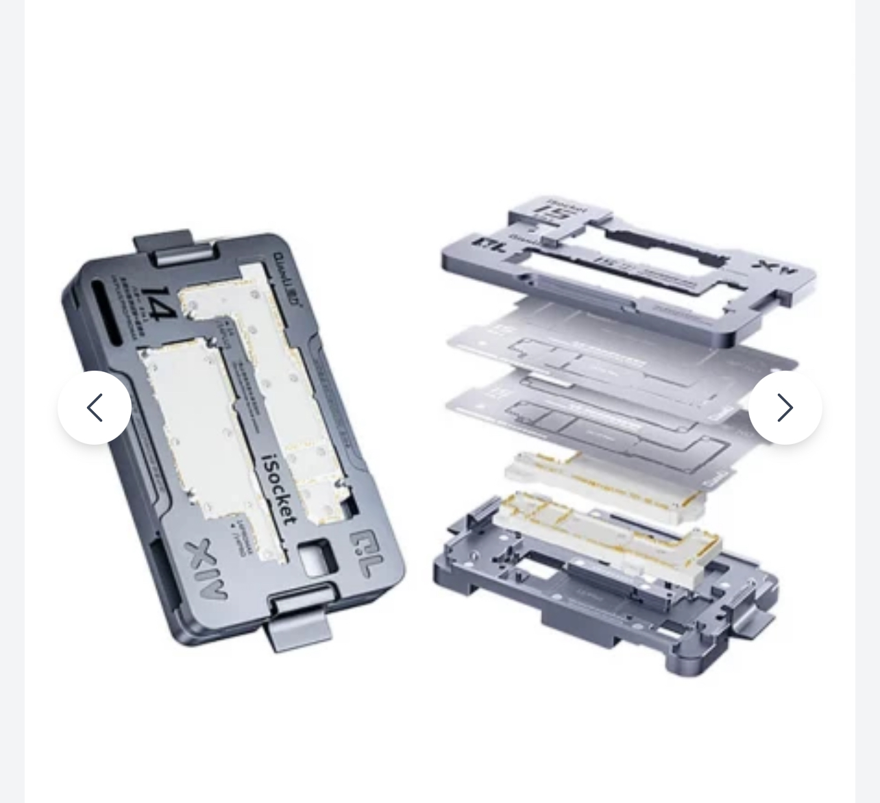 QianLi iSocket Series 8-in-1 Motherboard Layered Test Stand for iPhone 14 / 15 Series