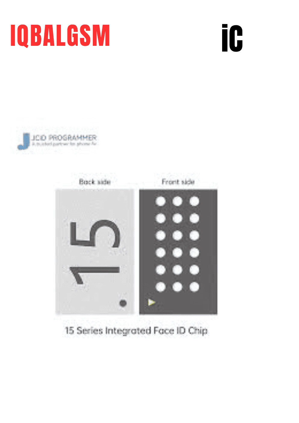 JC JCID Dot Matrix Projector Face ID IC Chip For IPhone 15 Series