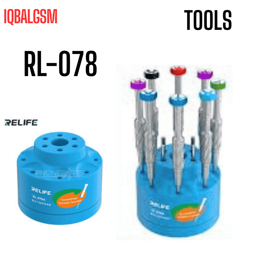Relife RL-078A 360° Rotating Large Capacity 14-Hole Screwdriver Storage Box