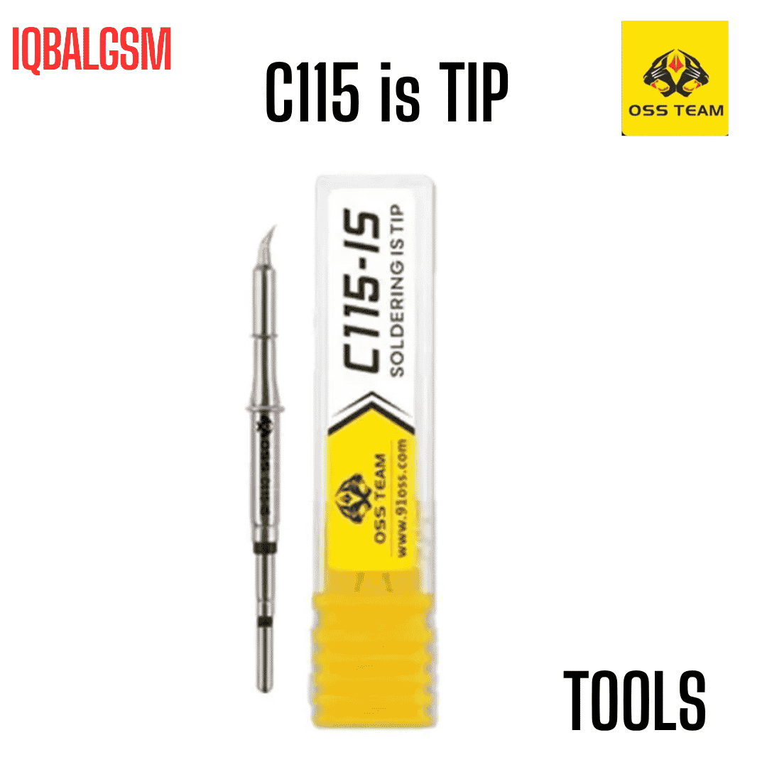 OSS C115 Soldering Iron (is) Tip, Soldering Iron Tip C115 Solder Head Welding Heating Soldering Iron Head Replacement for 115 Soldering Station(C115 I Pointed)