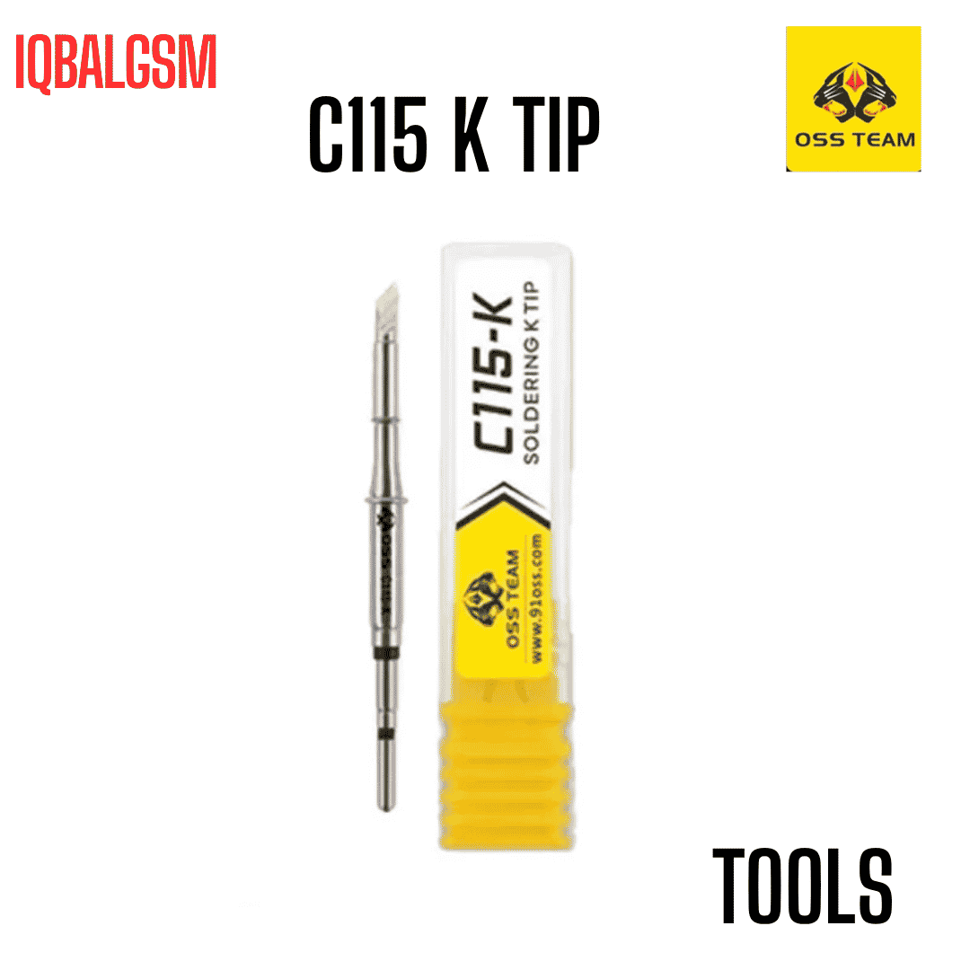 OSS C115 Soldering Iron (k) Tip, Soldering Iron Tip C115 Solder Head Welding Heating Soldering Iron Head Replacement for  115 Soldering Station(C115 I Pointed)
