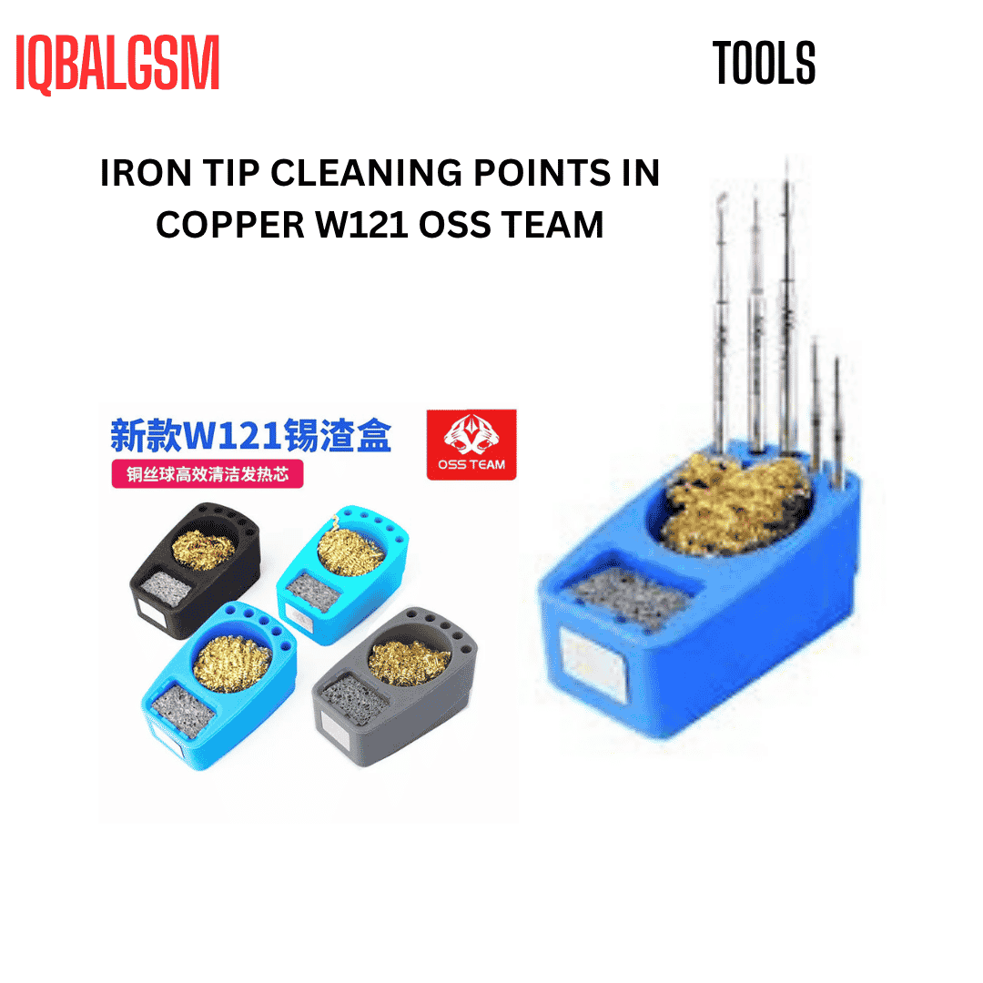 SUPPORT FOR IRON TIP CLEANING POINTS IN COPPER W121 OSS TEAM