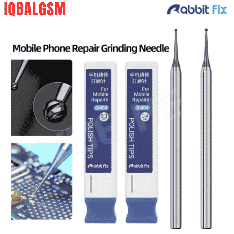 Rabbitfix Grinding Needle 0.3mm/0.4mm Ultra-fine High Hardness Ball Needle 2.35mm Engraving Mobile Phone Repair Tool