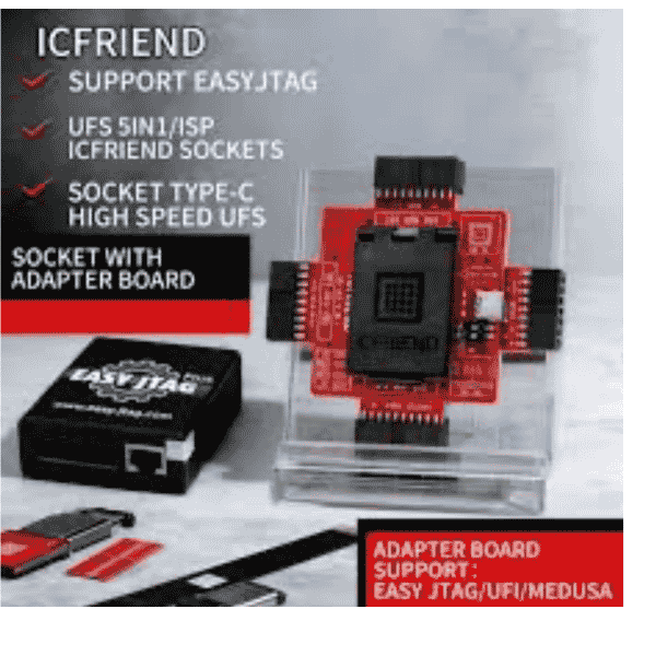 ICFRIEND with EASY JTAG/FLASH 64 UFS 5IN1 with ISP.  ...