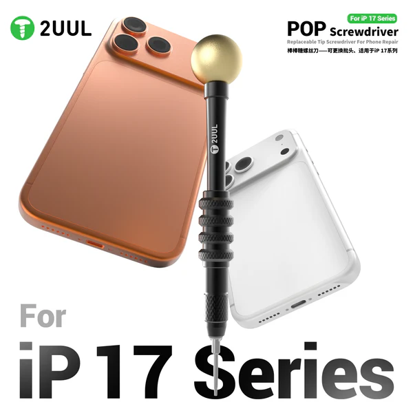 2UUL SD87 POP Screwdriver Replaceable Tip Screwdriver for Phone 17 Series