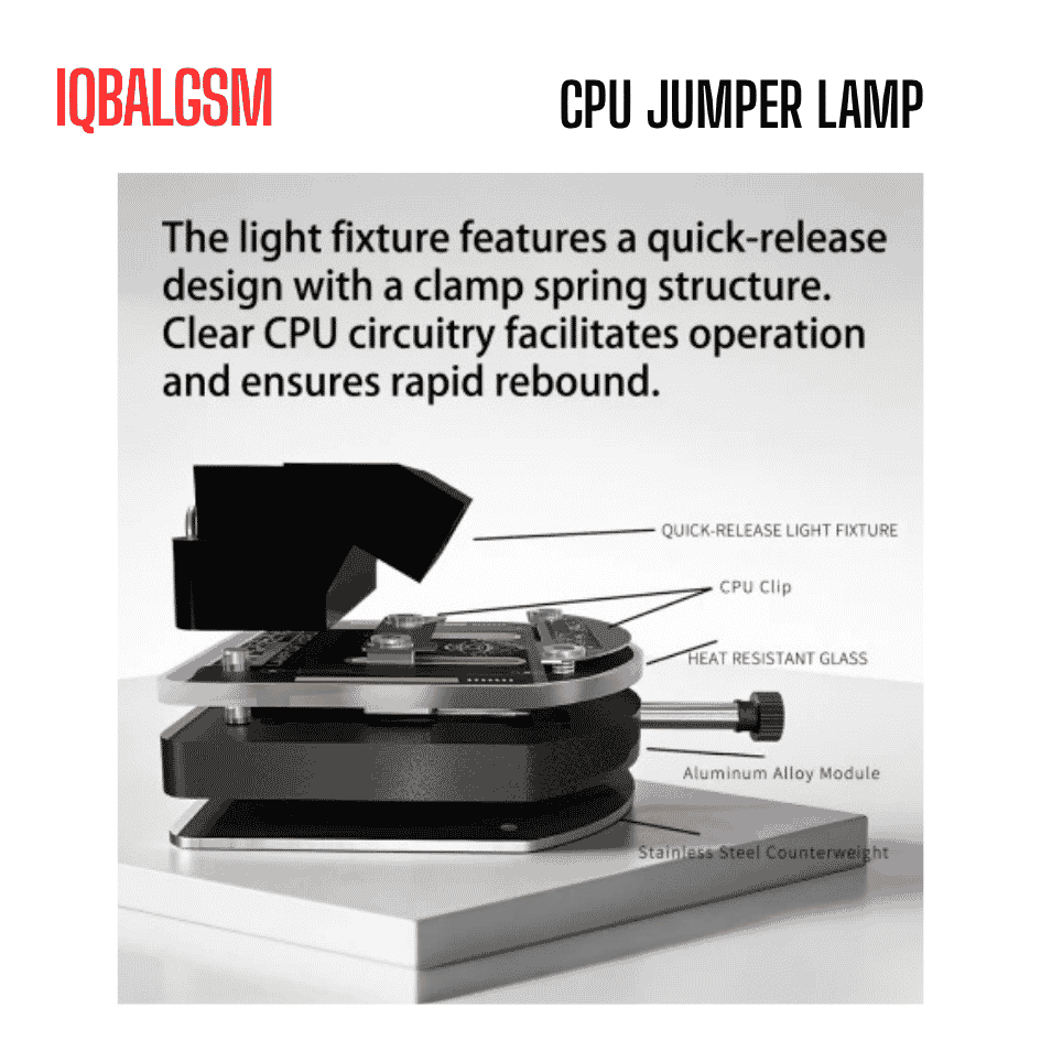 Keguan Horus's Lamp - CPU Specialized Fixture with LED Light for CPU Jump-Wire