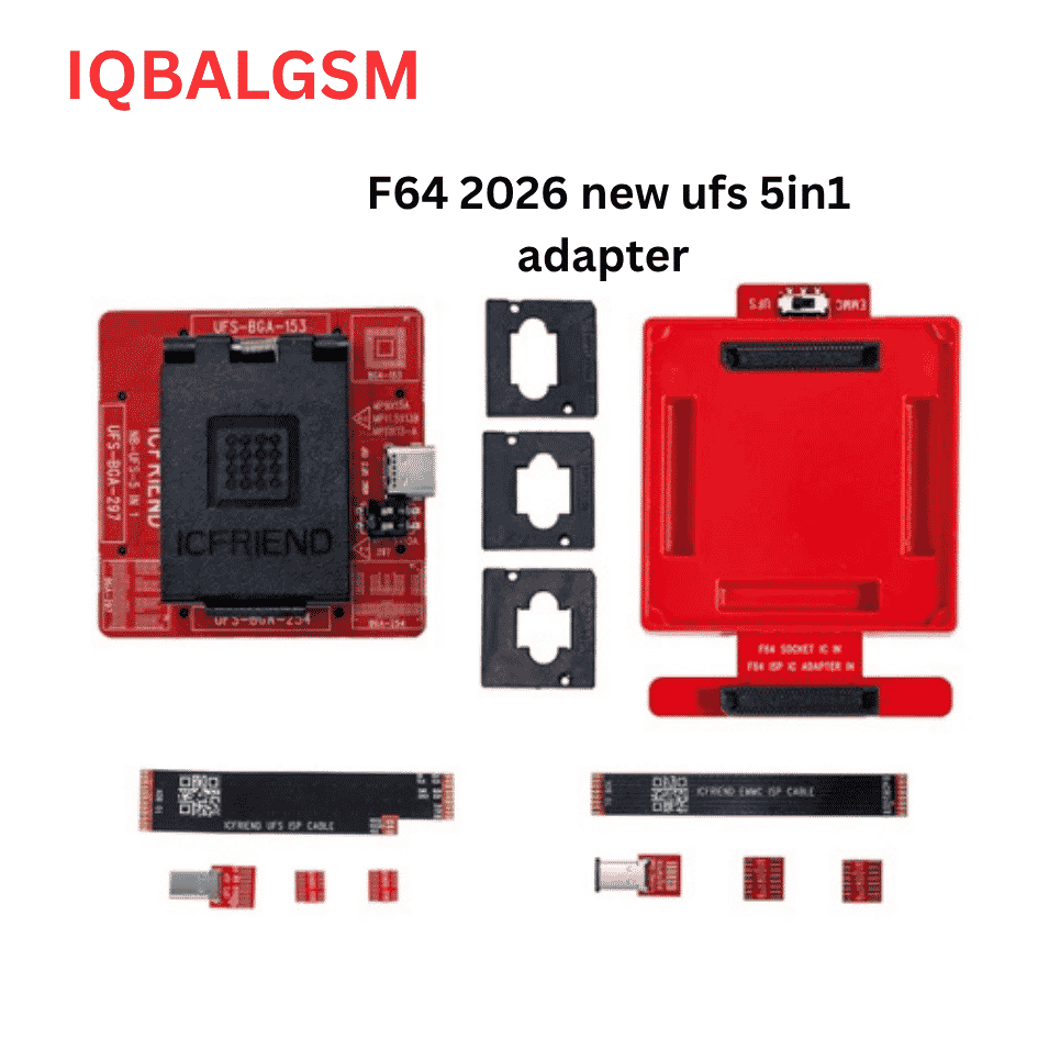 5 IN 1 New 2026  F64 ISP Adapter Board + NB-UFS-5IN1 (254 / 153 / 297) Adapter + ISP Cable