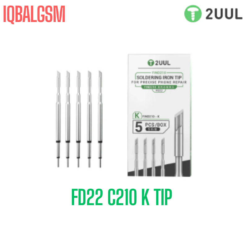 2UUL K  Soldering Iron Tip for C210 /T210 Soldering Station (5 Pack)