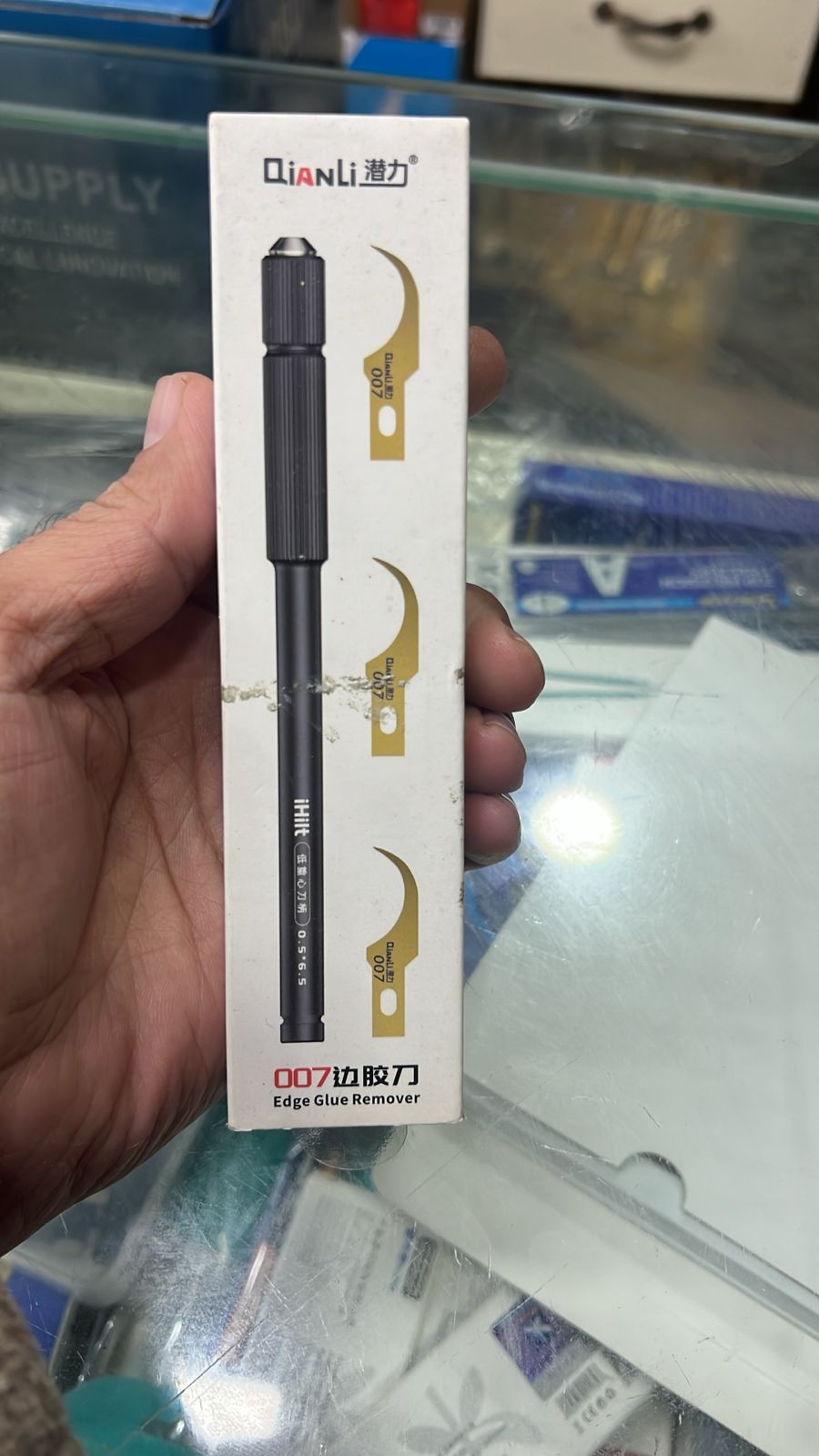 MaAnt 007 Hand-Polished Non-magnetic Stainless Steel Tweezers Aerospace Precision Materials For Phone CPU IC
