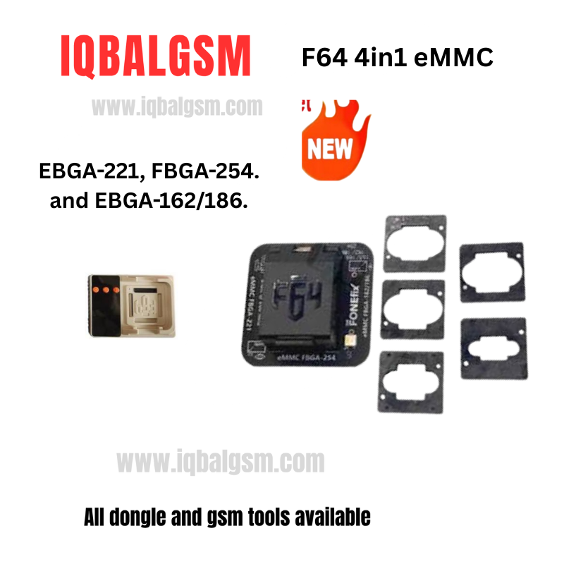 F64 eMMC 4 in1 BGA Socket Adapter