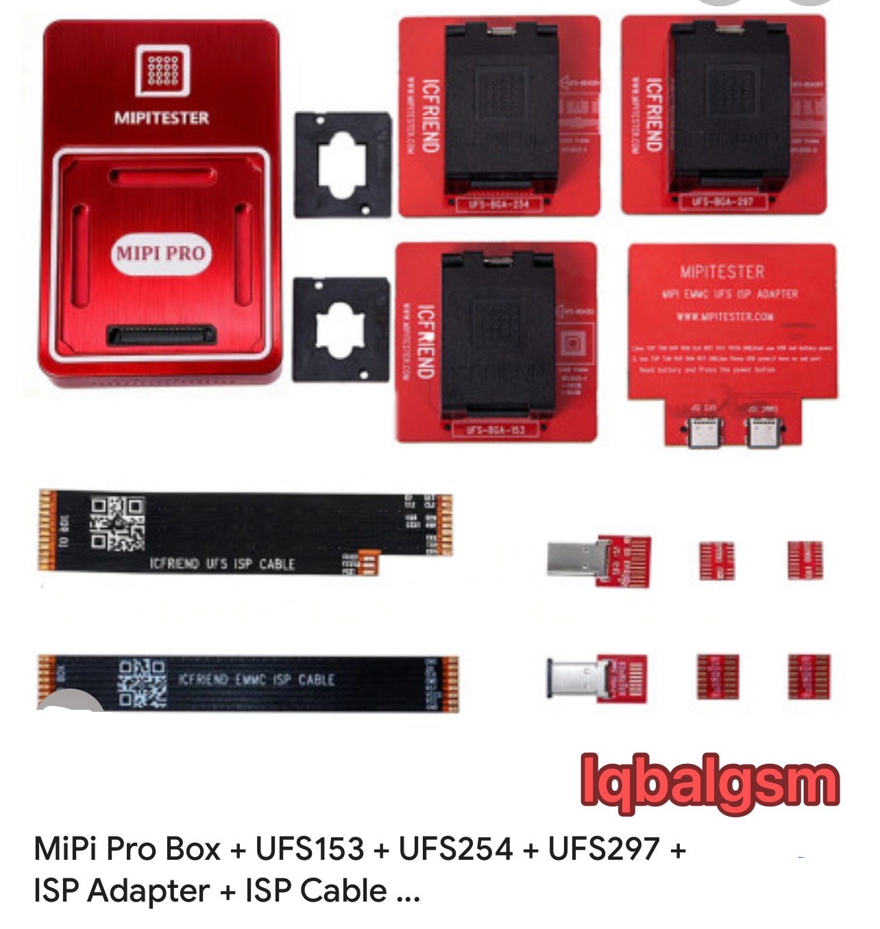MiPi Plus Box + UFS153 + UFS254 + UFS297 + ISP Adapter + ISP Cable (Enchanced Version)