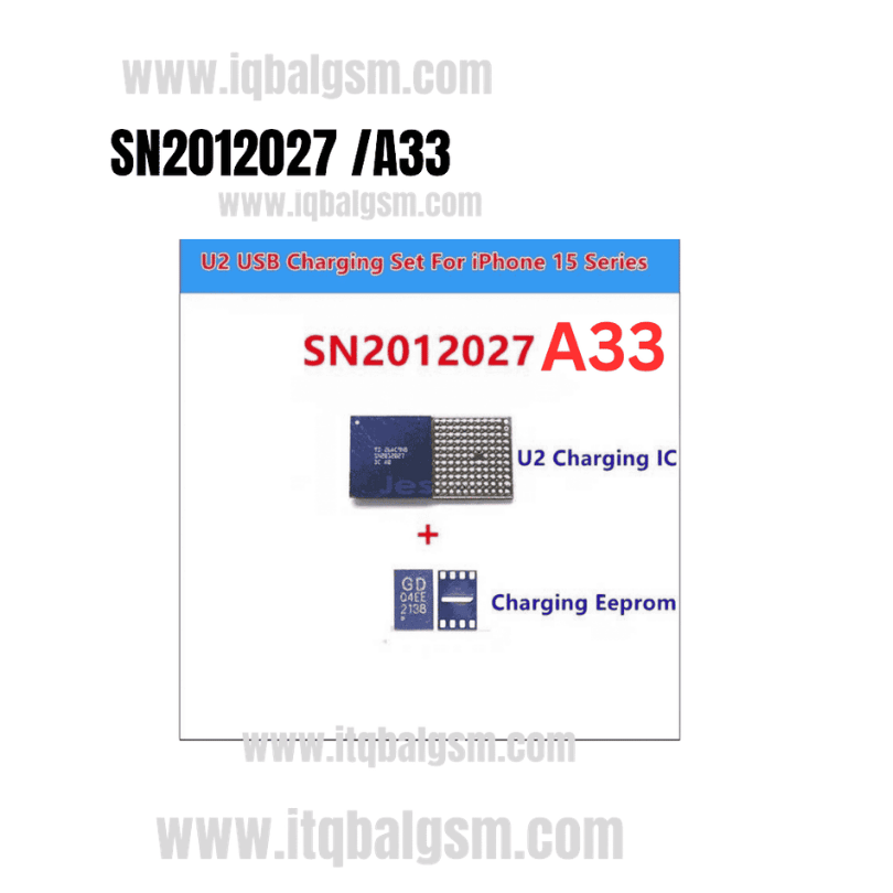 U2 SN2012027 (A33) org  +8N( Q4EE) Eeprom Charging IC FOR IPHOONE 16/16p/16pm 
