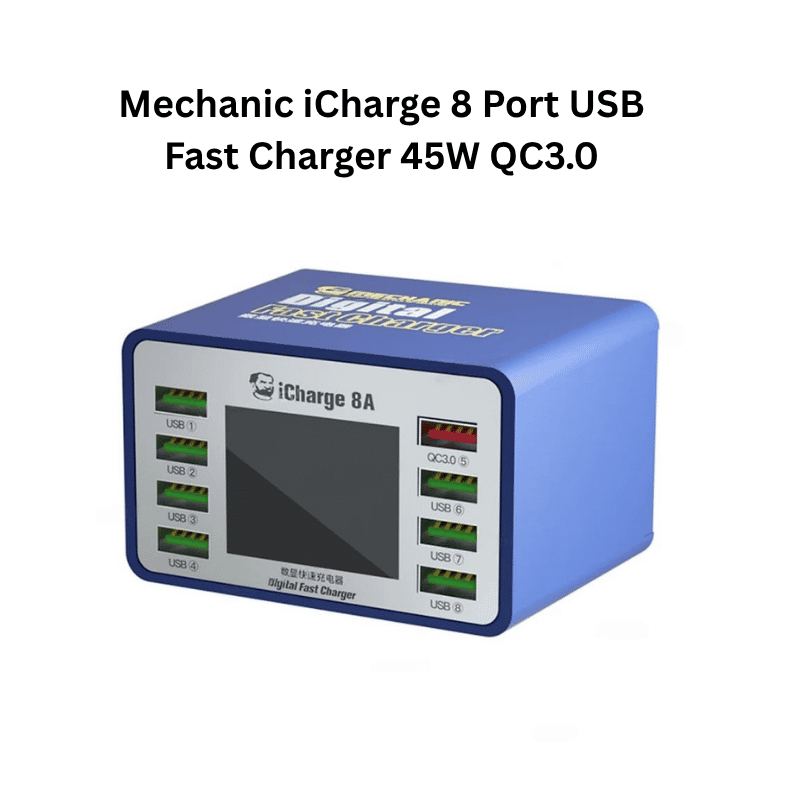 Mechanic iCharge 8 Port USB Fast Charger 45W QC3.0
