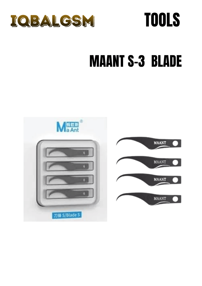 MaAnt Blade S 4-in-1 Multifunctional Glue Removal Blade Kit for Motherboard CPU IC Chips