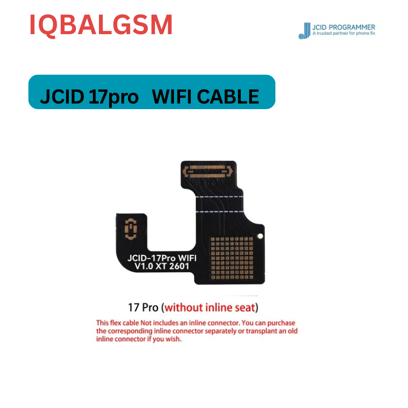 JCID Motherboard WiFi Earpiece Repair Flex Cable (without Inline Seat) for iPhone 17 Pro 