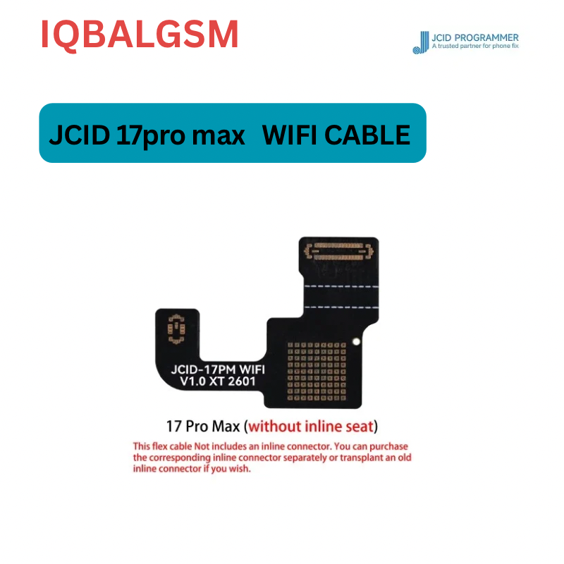 JCID Motherboard WiFi Earpiece Repair Flex Cable (without Inline Seat) for iPhone 17 Pro max /17pm 