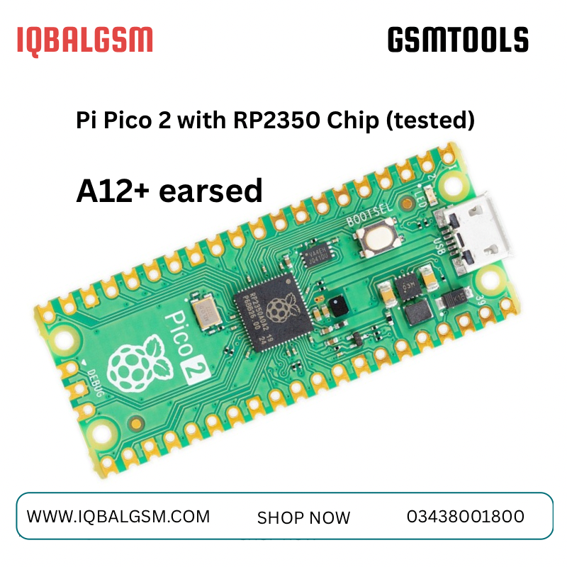 Raspberry Pi Pico 2 with RP2350 Chip A12+ erased (tested)