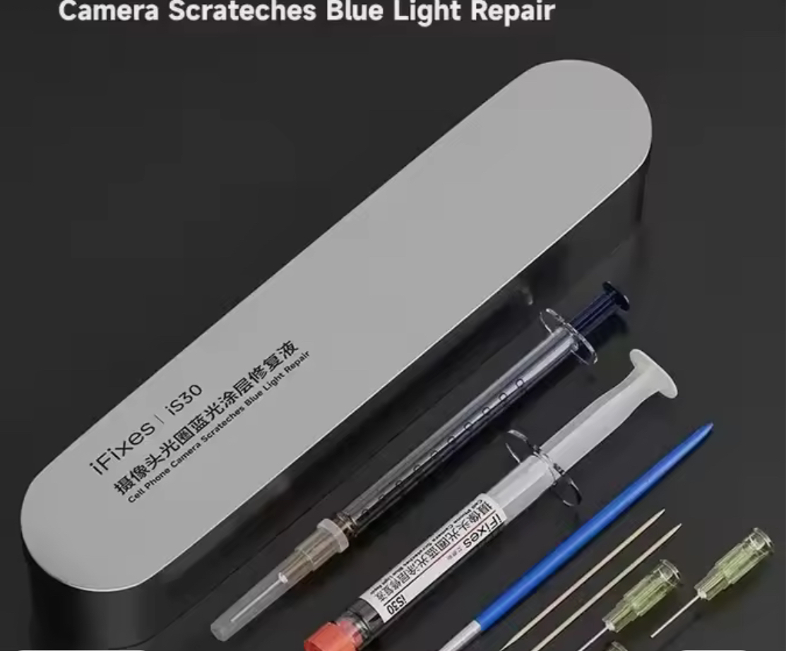 iFixes iS30 Camera Lens Scratch & Blue Light Coating Repair Glue for iPhone Android iPad