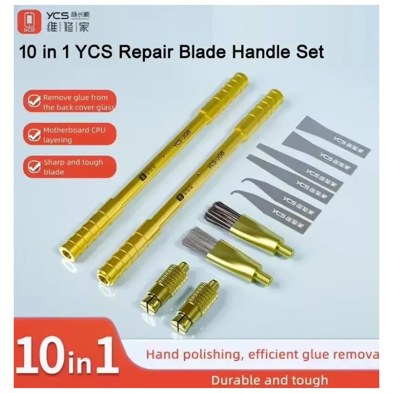 YCS 10 in1 Multifunctional IC Glue Remover Blade With Glue Removal Brush