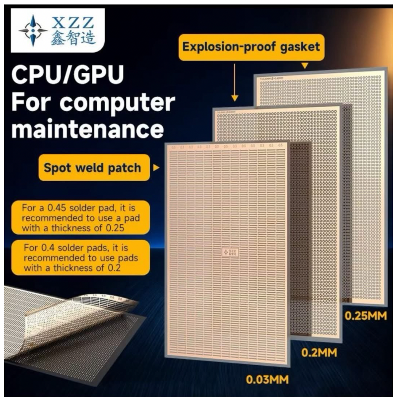 XZZ CPU / GPU Computer-Specific Spot Welding / jumper Pads (Explosion-Proof Gaskets)