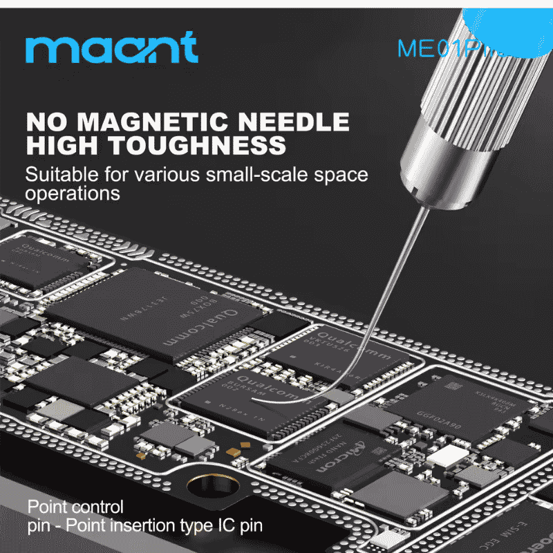 MaAnt ME01 Non-Magnetic High Toughness Precision Pry Needle for PCB IC Chip Pry Remove
