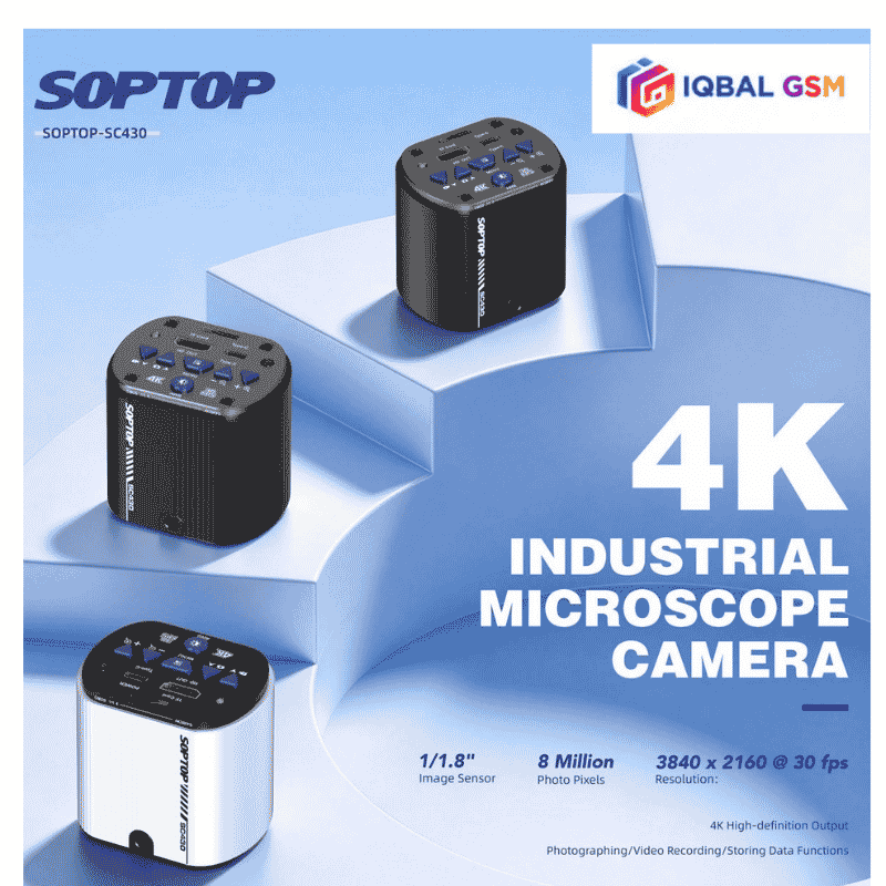 Soptop SC430 4K camera with accessories