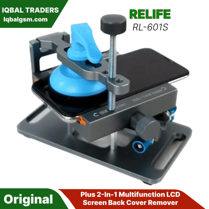 Relife RL-601S Plus 2-In-1 Multifunction LCD Screen Back Cover Remover