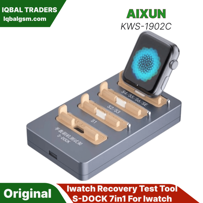 JC-ID Aixun Iwatch Recovery Test Tool S-DOCK 7in1 For Iwatch