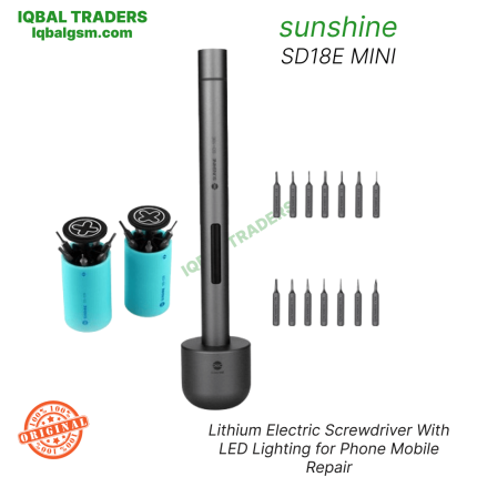 Sunshine SD-18E Mini Lithium Electric Screwdriver With LED Lighting for Phone Mobile Repair