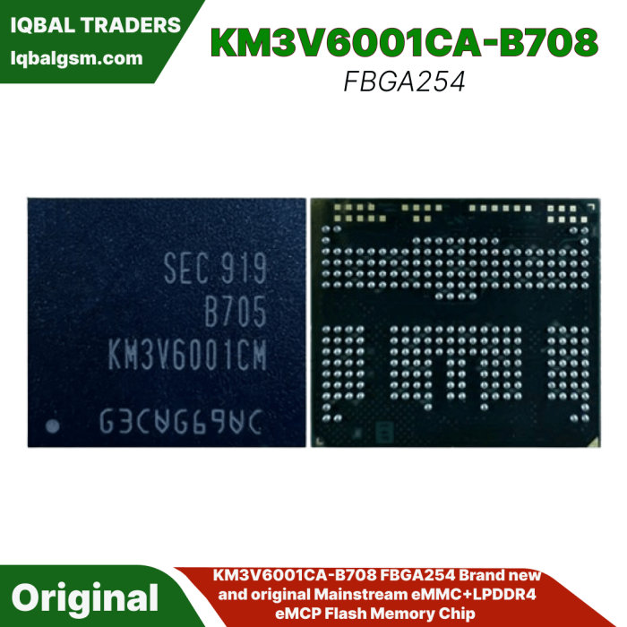 KM3V6001CA-B708 emmc FBGA254 Brand original