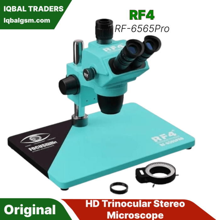 RF4 RF-6565PRO HD Trinocular Stereo Microscope