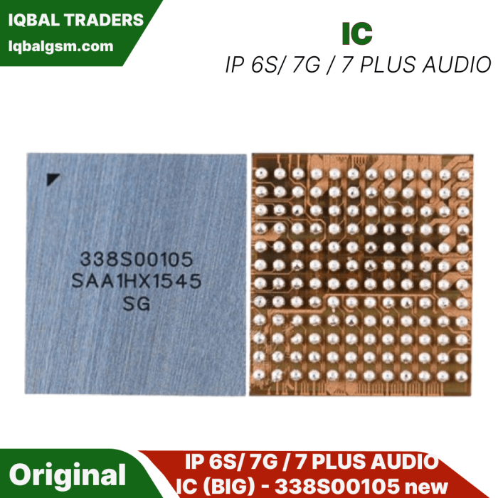 IP 6S/ 7G / 7 PLUS AUDIO IC (BIG) - 338S00105 new